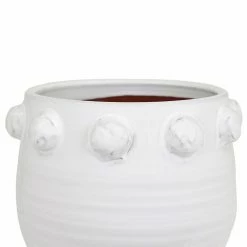 Outlet ❤️ Novelty 3R Studios Bubble Design White Terracotta Planter 🎉 -Garden Planters & Plant Pots Sales Shop detail2CREC706