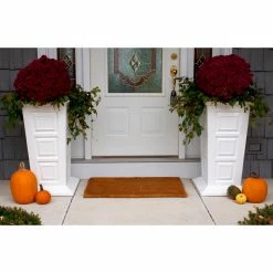 New ✔️ Planter Pots Good Ideas Savannah Tall Square Resin Planter 😍 -Garden Planters & Plant Pots Sales Shop detail2GID086