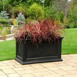 Best Sale 🛒 Trough Mayne Rectangle Polyethylene Fairfield Patio Planter 😀 -Garden Planters & Plant Pots Sales Shop detail2MMI005