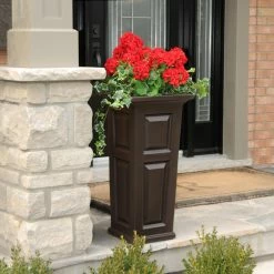 Cheapest 🔥 Planter Pots Mayne Nantucket Self-Watering Tall Patio Planter 😍 -Garden Planters & Plant Pots Sales Shop detail2MMI019