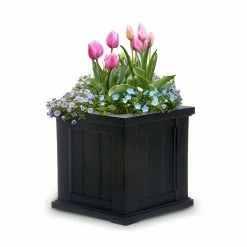 New 🔔 Planter Pots Mayne Square Polyethylene Cape Cod 14 X 14 Patio Planter ⭐ -Garden Planters & Plant Pots Sales Shop detail2MMI027