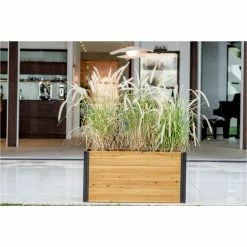 Outlet 🔔 Planter Boxes Vita Mezza Cedar Parklette Outdoor Planter 🤩 -Garden Planters & Plant Pots Sales Shop detail2NEA186