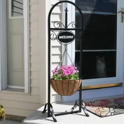 Discount π Novelty Sunnydaze Decor Outdoor Hanging Basket Planter Stand With Decorative Welcome Sign π 10 Discount π Novelty Sunnydaze Decor Outdoor Hanging Basket Planter Stand With Decorative Welcome Sign π -Garden Planters & Plant Pots Sales Shop detail2NETH762