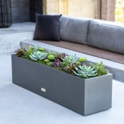 New 🎉 Commercial Veradek Metallic Series Window Box Planter 🥰 -Garden Planters & Plant Pots Sales Shop detail2VERA027