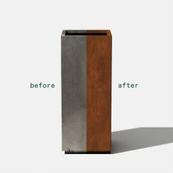 Flash Sale 🔥 Commercial Veradek Metallic Series PEDESTAL Planter - Corten Steel 😍 -Garden Planters & Plant Pots Sales Shop detail2VERA031