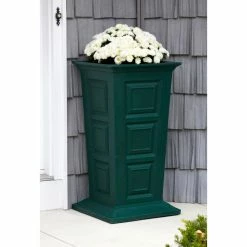 New ✔️ Planter Pots Good Ideas Savannah Tall Square Resin Planter 😍 -Garden Planters & Plant Pots Sales Shop detail3GID086