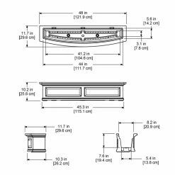 Top 10 🌟 Window Boxes Mayne 48-Inch Rectangle Polyethylene Nantucket Window Box 🔔 -Garden Planters & Plant Pots Sales Shop detail3MMI013