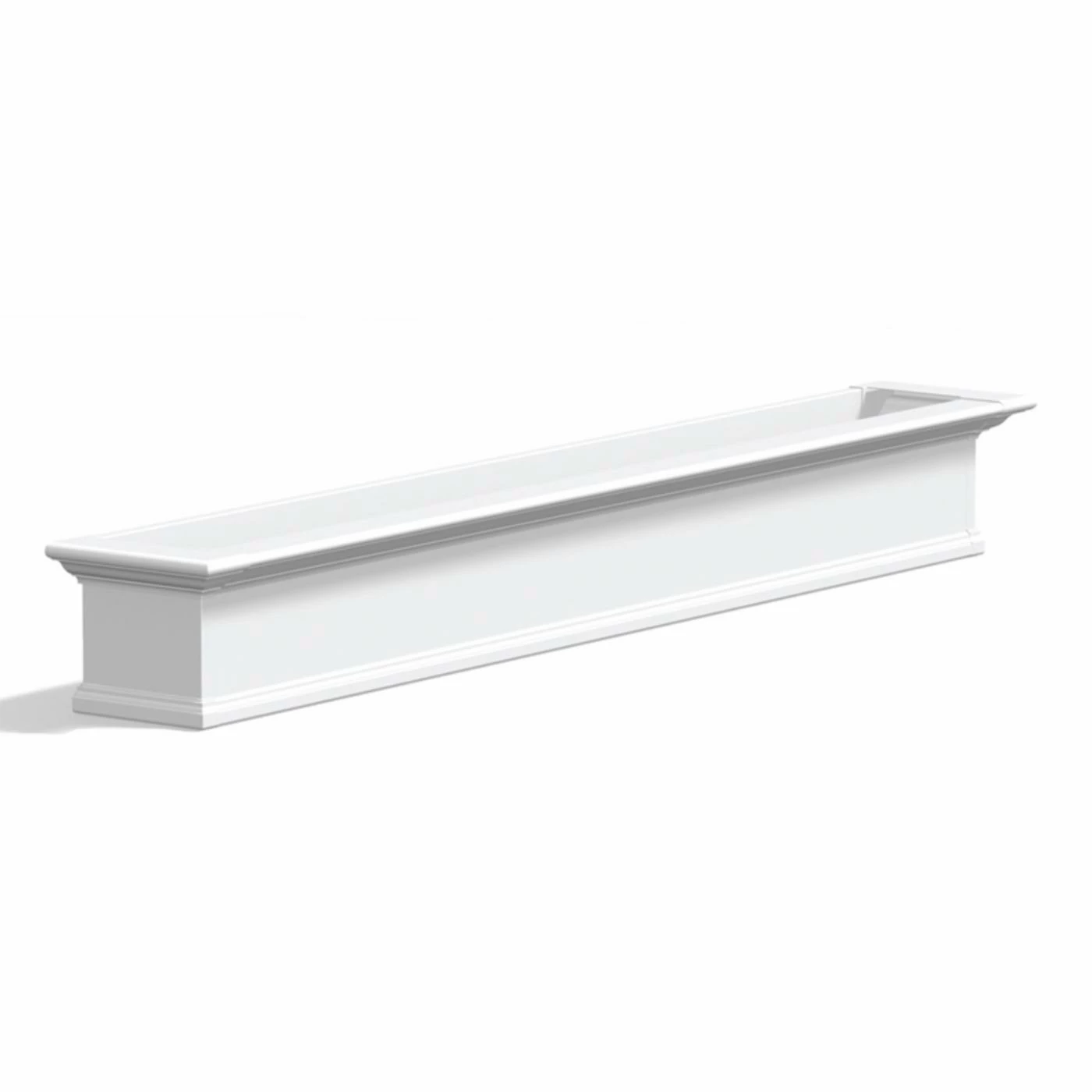 Best Sale π Window Boxes Mayne Yorkshire Rectangle Vinyl Window Box - White 𧨠6 Best Sale π Window Boxes Mayne Yorkshire Rectangle Vinyl Window Box - White 𧨠- Image 6