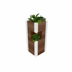 Hot Sale 🌟 Planter Boxes Vita Urbana Vinyl 2 Tired Outdoor Pillar Planter ⌛ -Garden Planters & Plant Pots Sales Shop detail3NEA184
