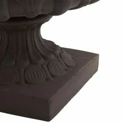 Budget 🤩 Nearly Natural 12.5 In. Iron Finish Decorative Urn 🥰 -Garden Planters & Plant Pots Sales Shop detail3NN1473