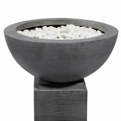 Best Sale 🌟 Novelty DecMode Iron Bowl Pedestal Planters - Set Of 2 💯 -Garden Planters & Plant Pots Sales Shop detail3UMA5477