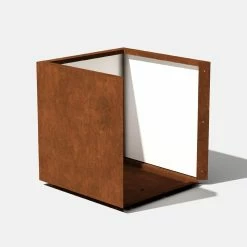 Budget 🤩 Commercial Veradek Metallic Series Cube Planter - Corten Steel 😍 -Garden Planters & Plant Pots Sales Shop detail3VERA021