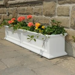 Hot Sale 🎉 Window Boxes Mayne 60-Inch Rectangle Polyethylene Fairfield Window Box 🎉 -Garden Planters & Plant Pots Sales Shop detail4MMI003