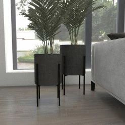 New βοΈ Novelty DecMode Raised Metal Planters - Set Of 2 π 16 New βοΈ Novelty DecMode Raised Metal Planters - Set Of 2 π -Garden Planters & Plant Pots Sales Shop detail4UMA8707 1