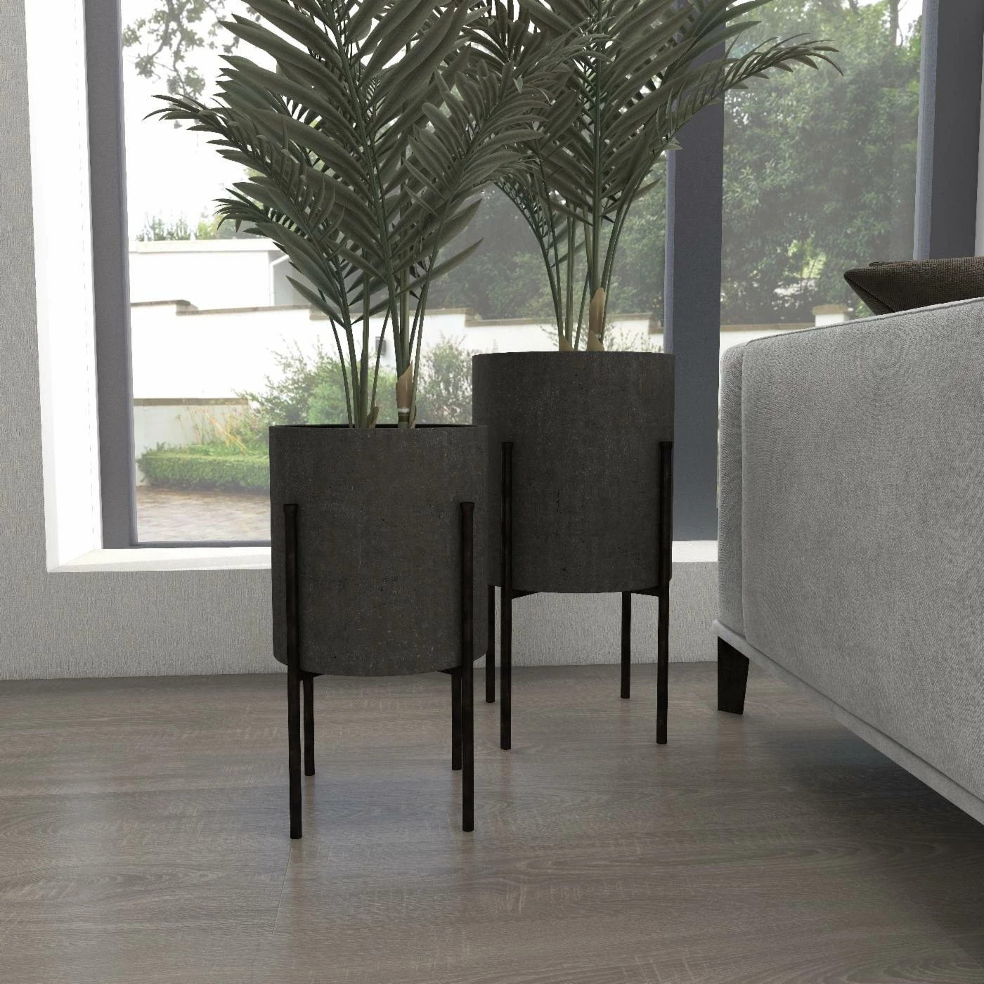 New βοΈ Novelty DecMode Raised Metal Planters - Set Of 2 π 7 New βοΈ Novelty DecMode Raised Metal Planters - Set Of 2 π - Image 7