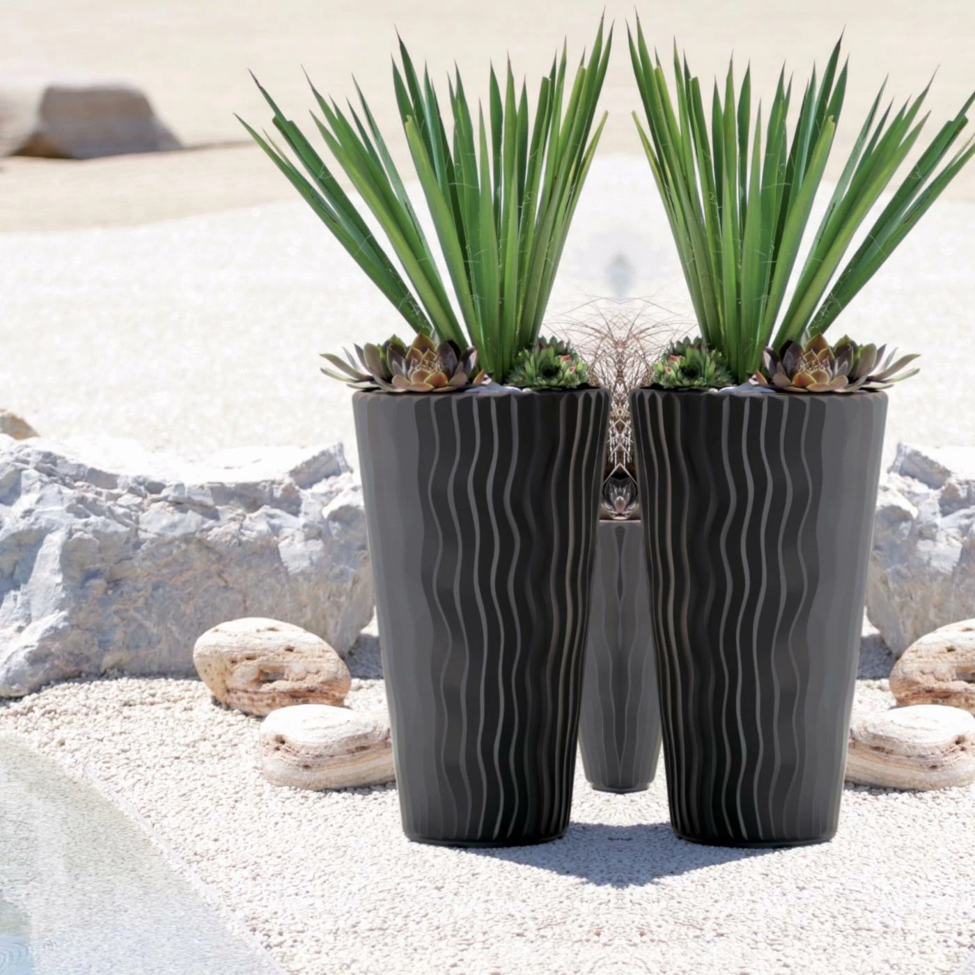 Flash Sale π€© Novelty Kasamodern Modern Round Planter Pot With Vertical Waves β 8 Flash Sale π€© Novelty Kasamodern Modern Round Planter Pot With Vertical Waves β - Image 8