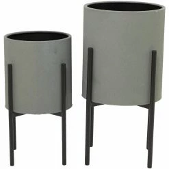 New βοΈ Novelty DecMode Raised Metal Planters - Set Of 2 π 17 New βοΈ Novelty DecMode Raised Metal Planters - Set Of 2 π -Garden Planters & Plant Pots Sales Shop detail5UMA8707