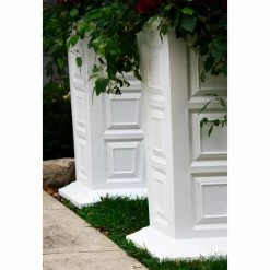 New ✔️ Planter Pots Good Ideas Savannah Tall Square Resin Planter 😍 -Garden Planters & Plant Pots Sales Shop detail6GID086