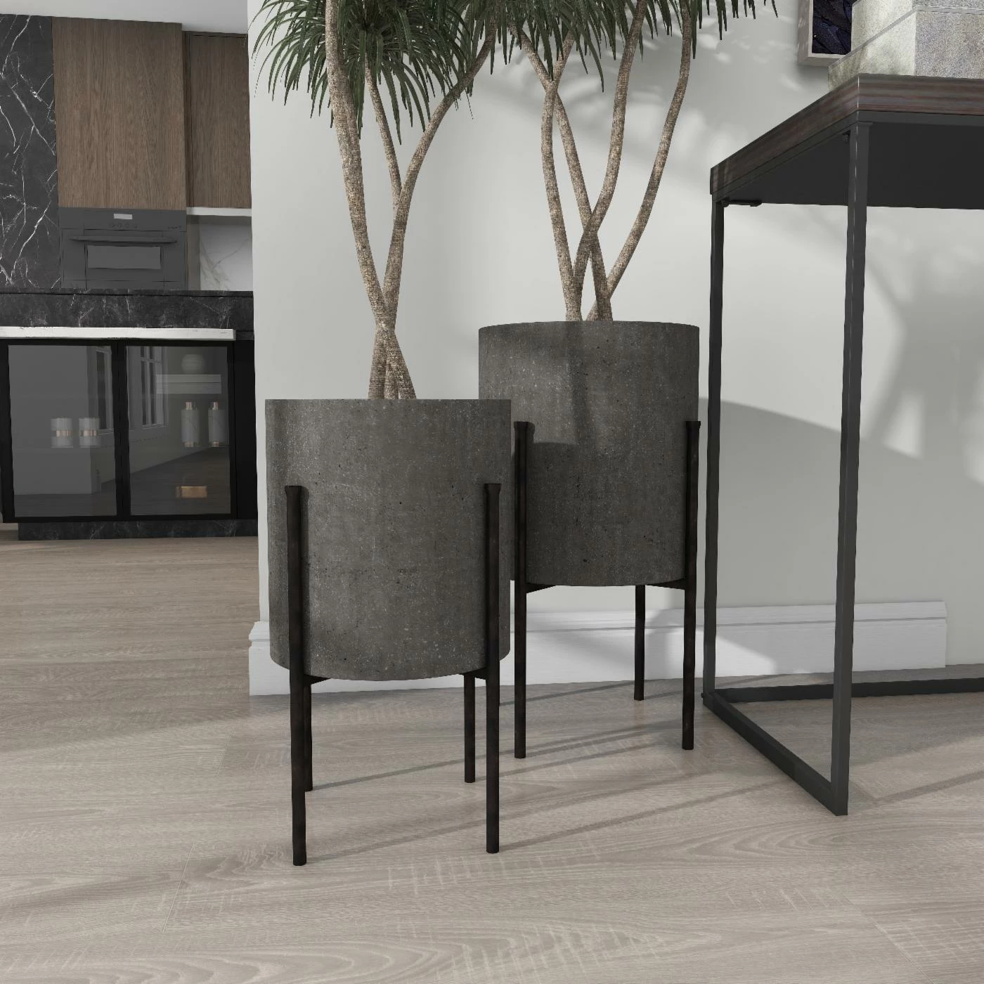 New βοΈ Novelty DecMode Raised Metal Planters - Set Of 2 π 9 New βοΈ Novelty DecMode Raised Metal Planters - Set Of 2 π - Image 9