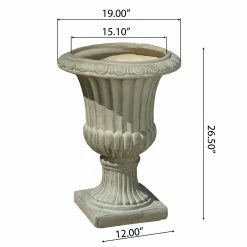 Cheap 😍 Best Selling Home Antique Green Italian 26 In. Urn Planter 🔔 -Garden Planters & Plant Pots Sales Shop detail7BSHD902