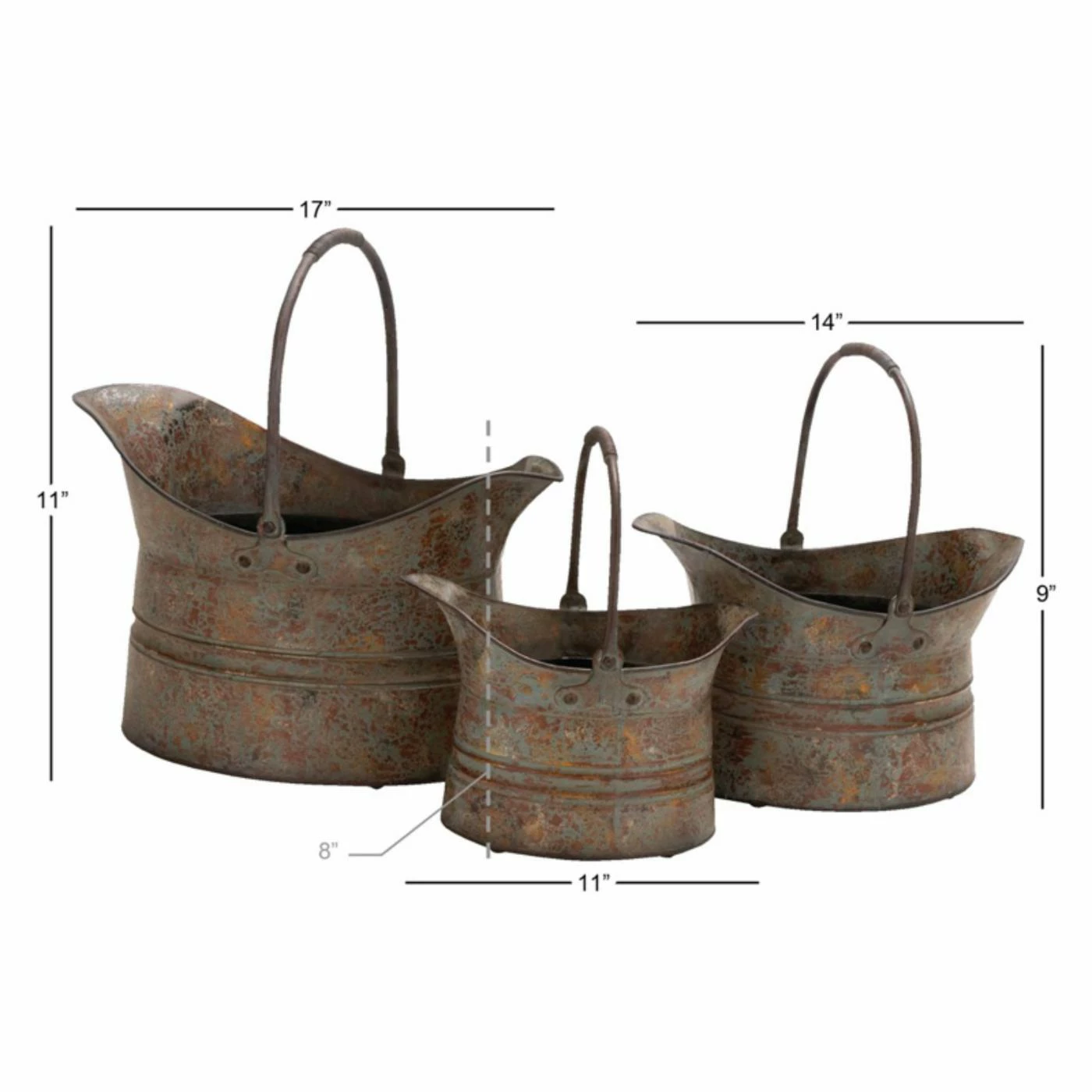 New π Novelty DecMode Commercial Planter - Set Of 3 π 2 New π Novelty DecMode Commercial Planter - Set Of 3 π - Image 2