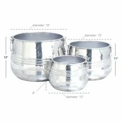 Top 10 ⌛ Novelty DecMode Tall Aluminum Planters - Set Of 3 ❤️ 7 Top 10 ⌛ Novelty DecMode Tall Aluminum Planters - Set Of 3 ❤️ -Garden Planters & Plant Pots Sales Shop detail7UMA5417