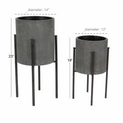 New βοΈ Novelty DecMode Raised Metal Planters - Set Of 2 π 19 New βοΈ Novelty DecMode Raised Metal Planters - Set Of 2 π -Garden Planters & Plant Pots Sales Shop detail7UMA8707