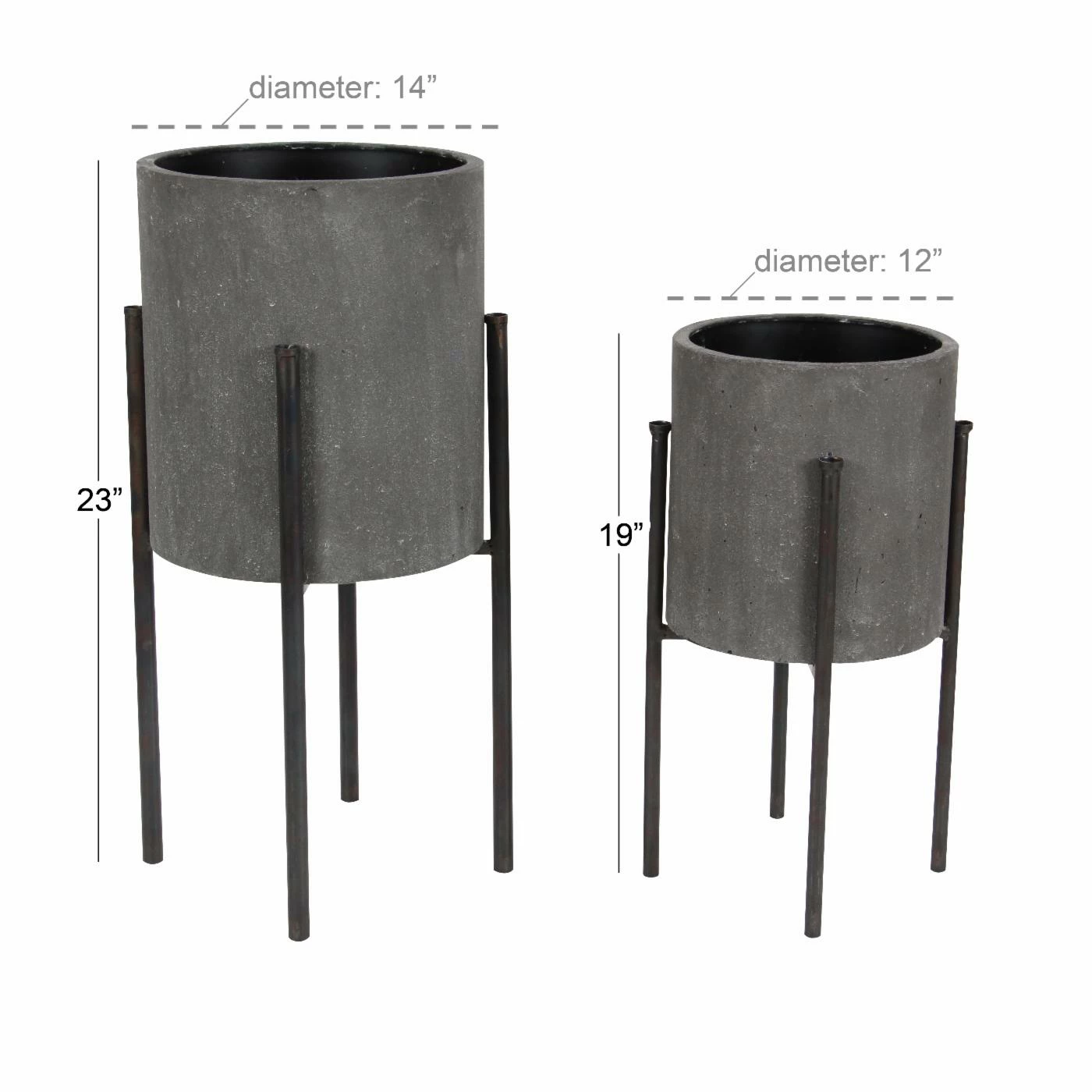 New βοΈ Novelty DecMode Raised Metal Planters - Set Of 2 π 10 New βοΈ Novelty DecMode Raised Metal Planters - Set Of 2 π - Image 10