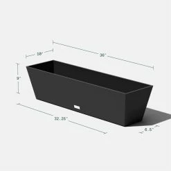 Best Sale 😉 Window Boxes Veradek Window Box Rectangular Planter 🔥 -Garden Planters & Plant Pots Sales Shop detail7VERA005