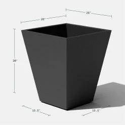 Wholesale 😍 Commercial Veradek Pro Series Linear 30 In. Grooved Outdoor Square Planter ❤️ -Garden Planters & Plant Pots Sales Shop detail7VERA047