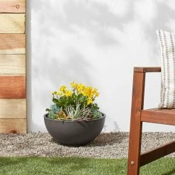 Buy 🤩 Planter Pots Arcadia Garden Simplicity Bowl 16 Diam. X 8H In. 🛒 -Garden Planters & Plant Pots Sales Shop detailARGP043