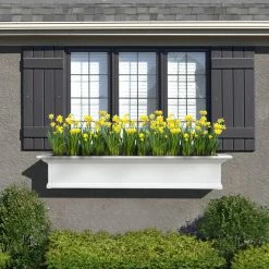 Best Sale π Window Boxes Mayne Yorkshire Rectangle Vinyl Window Box - White 𧨠8 Best Sale π Window Boxes Mayne Yorkshire Rectangle Vinyl Window Box - White 𧨠-Garden Planters & Plant Pots Sales Shop detailMMI015