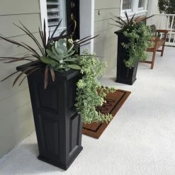 Cheapest 🔥 Planter Pots Mayne Nantucket Self-Watering Tall Patio Planter 😍 -Garden Planters & Plant Pots Sales Shop detailMMI019