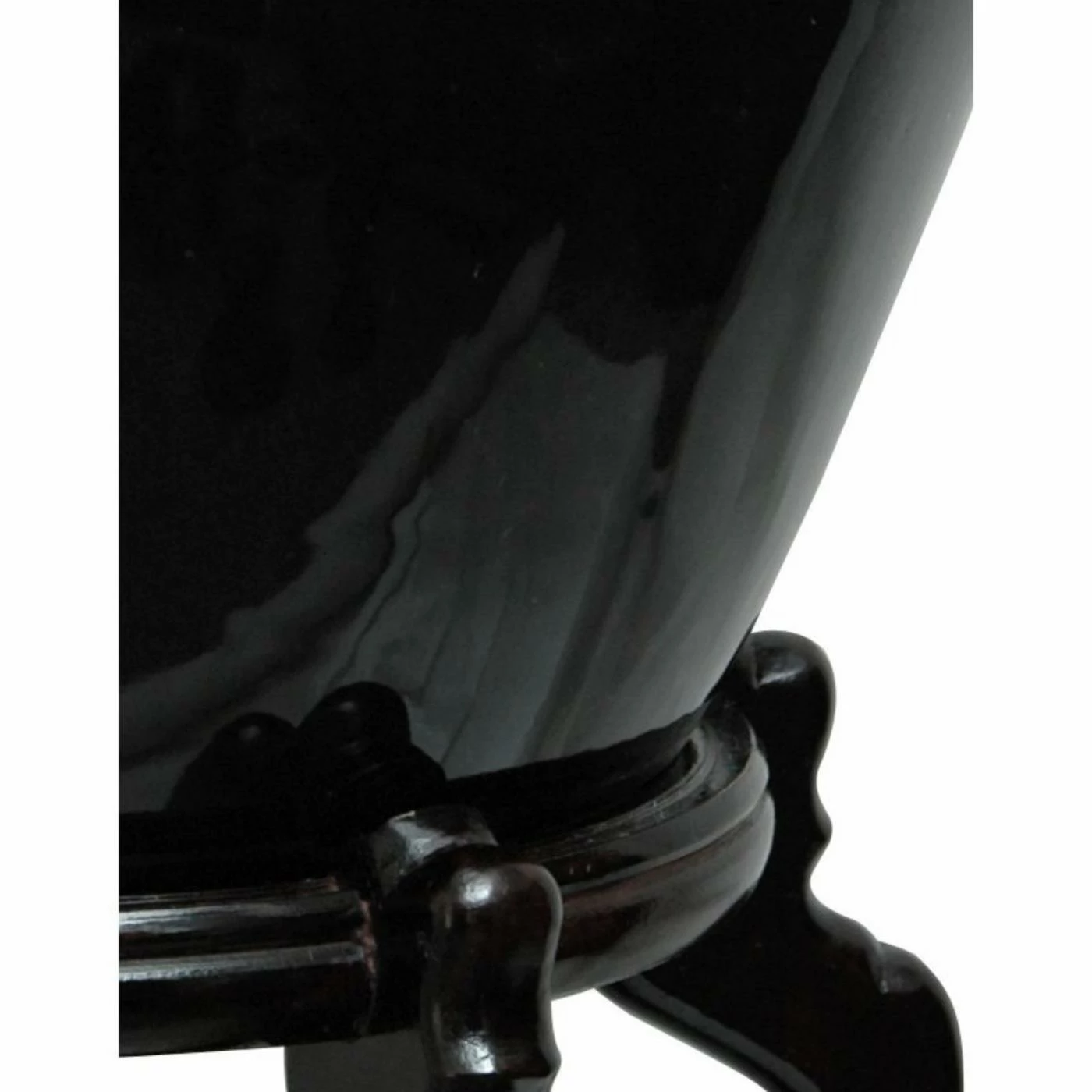 Cheap π Novelty Oriental Furniture Solid Black Porcelain Fishbowl Planter 𧨠3 Cheap π Novelty Oriental Furniture Solid Black Porcelain Fishbowl Planter 𧨠- Image 3