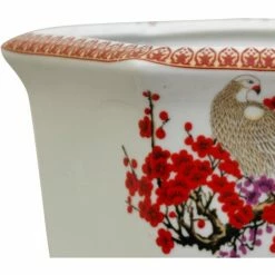 Deals 🛒 Novelty Oriental Furniture Cherry Blossom Porcelain Flower Pot 👍 -Garden Planters & Plant Pots Sales Shop detailOUI1373