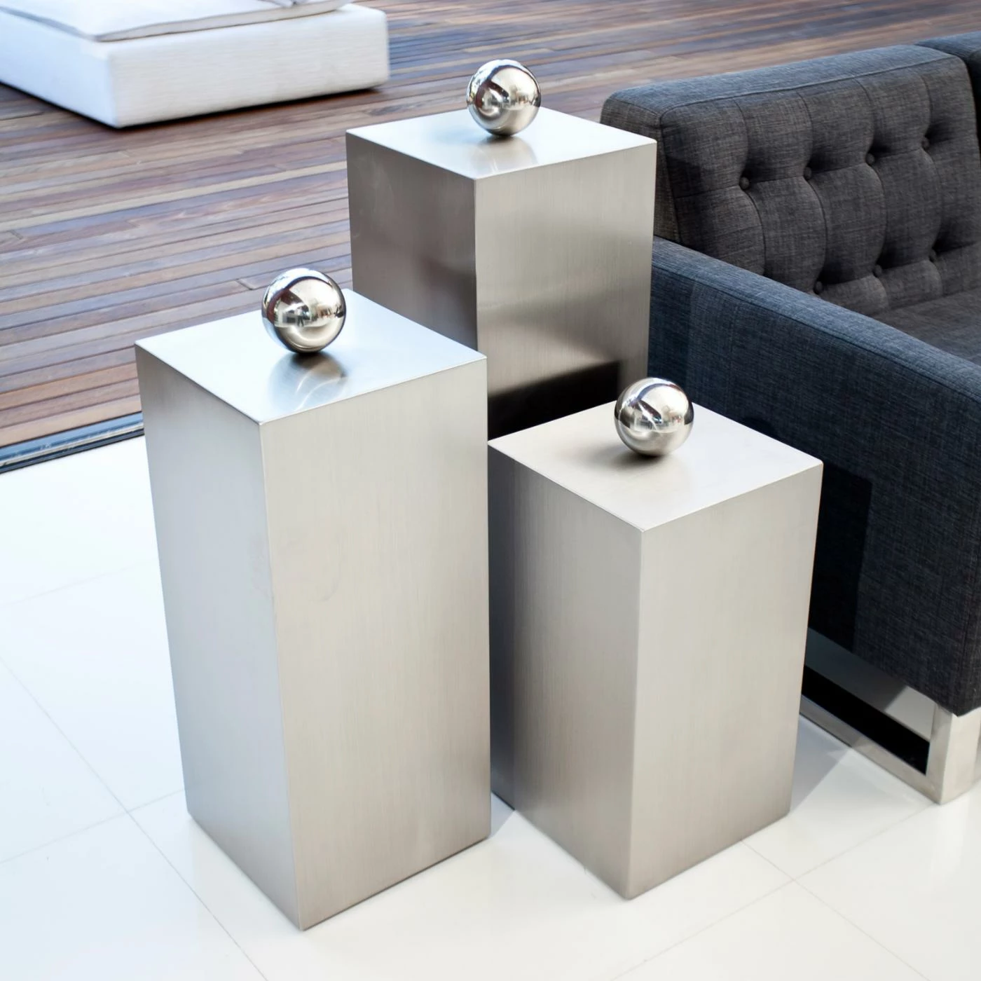 Buy โ๏ธ Planter Sets Pangea Home Ibiza 3 Piece Pedestal Planters ๐ 3 Buy โ๏ธ Planter Sets Pangea Home Ibiza 3 Piece Pedestal Planters ๐ - Image 3