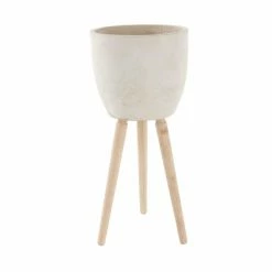 Outlet 🔔 Novelty DecMode Clay Planter 🤩 -Garden Planters & Plant Pots Sales Shop detailUMA8714