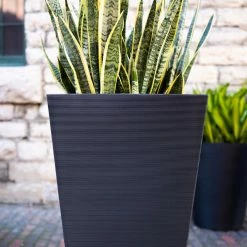 New ❤️ Commercial Veradek Pro Series Column 40 In. Grooved Outdoor Square Planter 🛒 -Garden Planters & Plant Pots Sales Shop detailVERA049