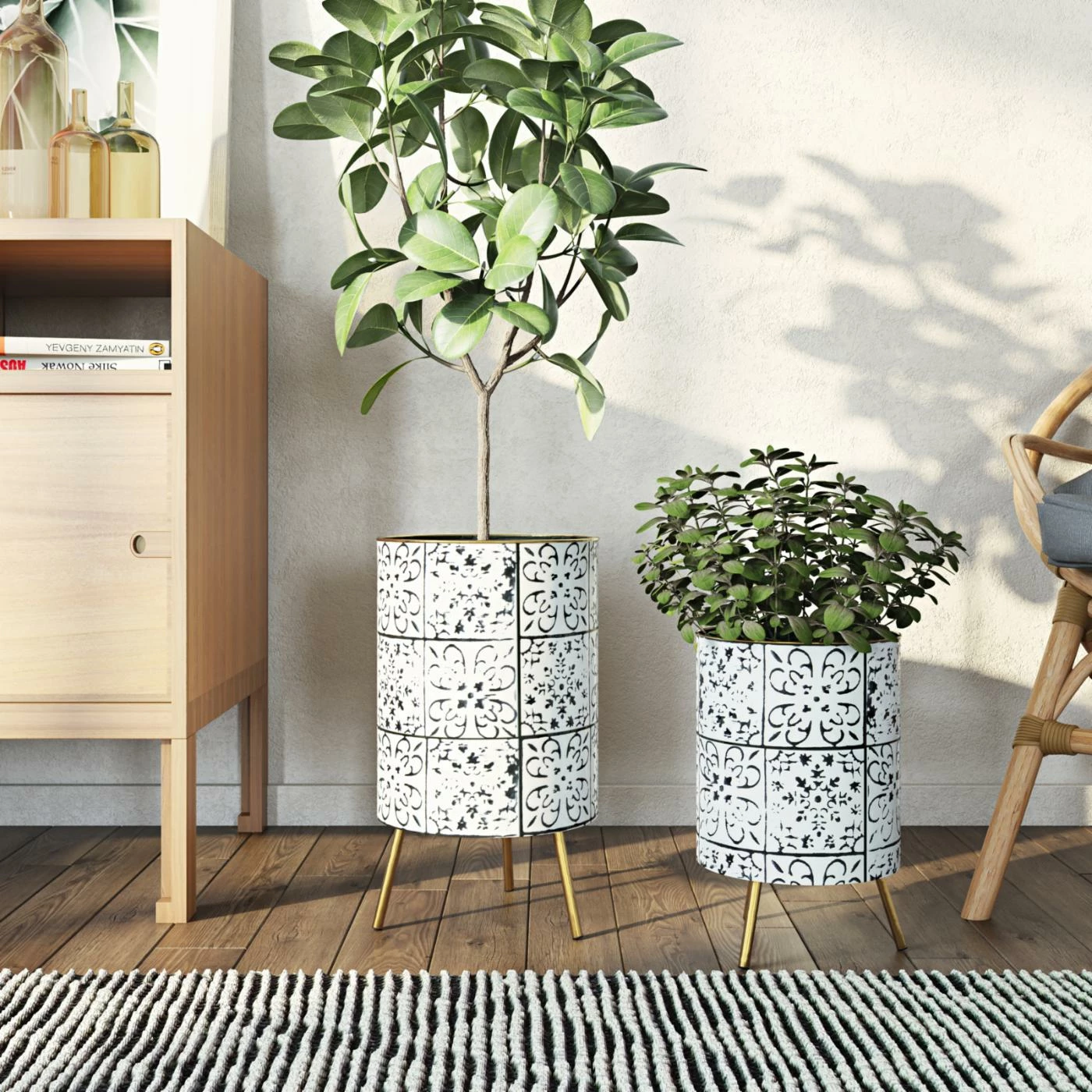 Best Sale π Planter Sets Aspire Home Accents Bantu Modern Planter - Set Of 2 π― 2 Best Sale π Planter Sets Aspire Home Accents Bantu Modern Planter - Set Of 2 π― - Image 2