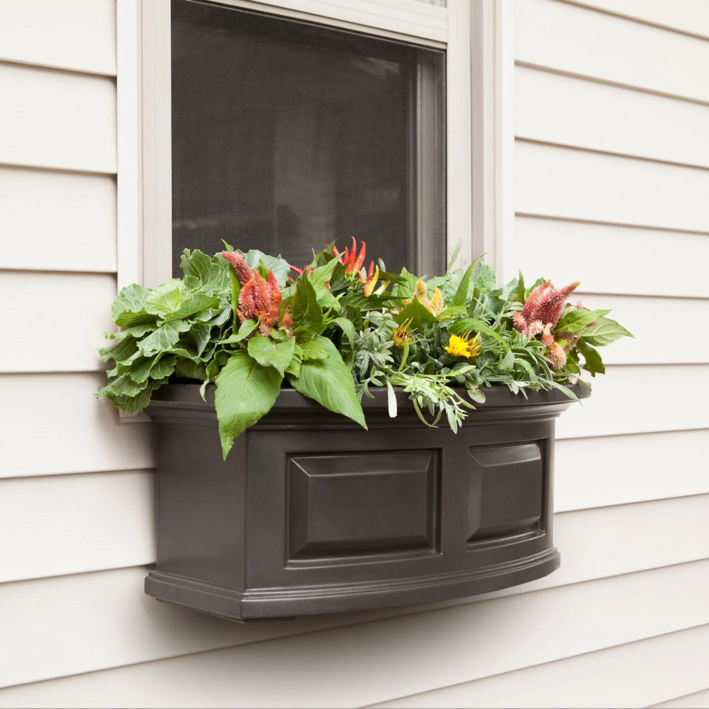 Cheapest ๐ Window Boxes Mayne 24-Inch Rectangle Polyethylene Nantucket Window Box ๐ 2 Cheapest ๐ Window Boxes Mayne 24-Inch Rectangle Polyethylene Nantucket Window Box ๐ - Image 2