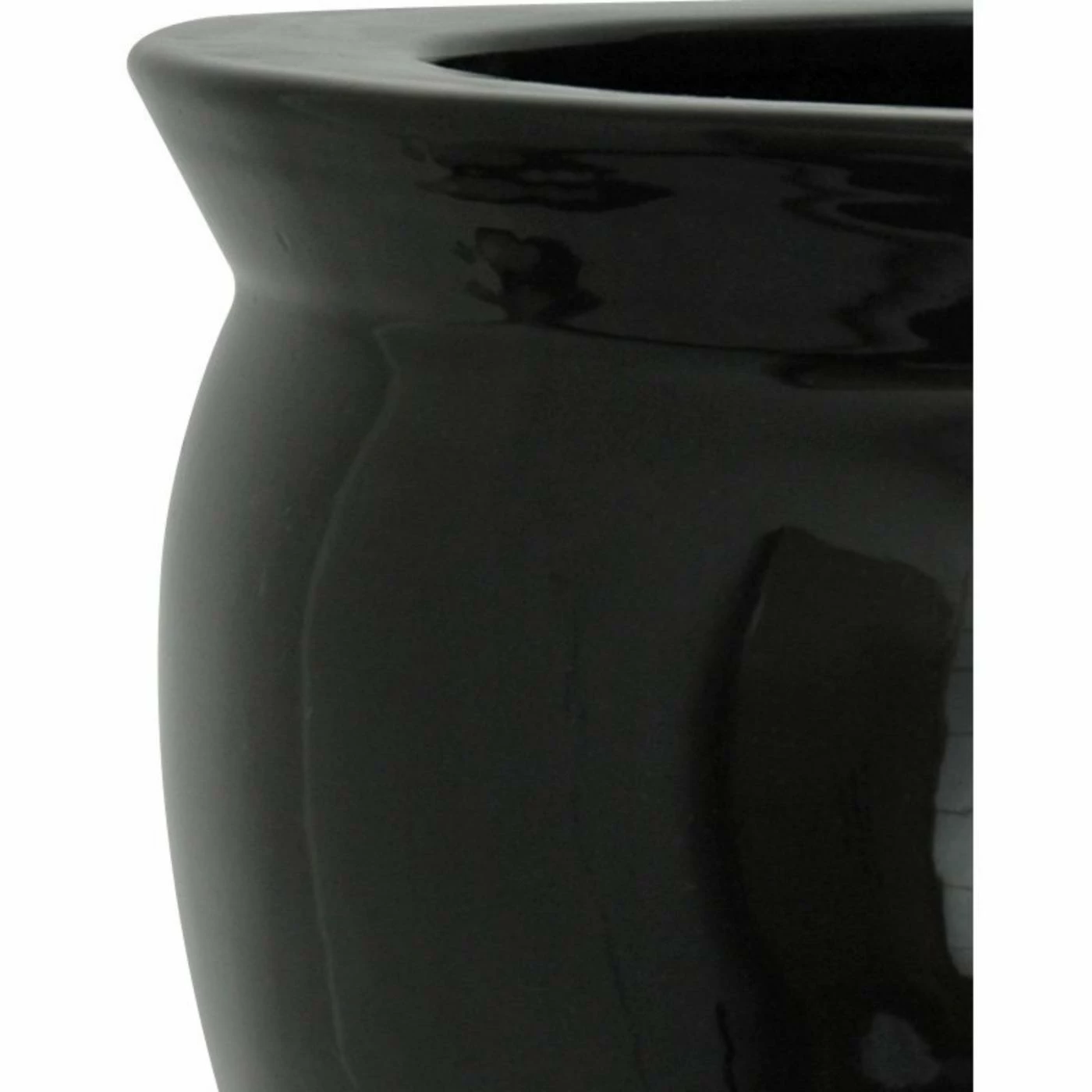 Cheap π Novelty Oriental Furniture Solid Black Porcelain Fishbowl Planter 𧨠2 Cheap π Novelty Oriental Furniture Solid Black Porcelain Fishbowl Planter 𧨠- Image 2