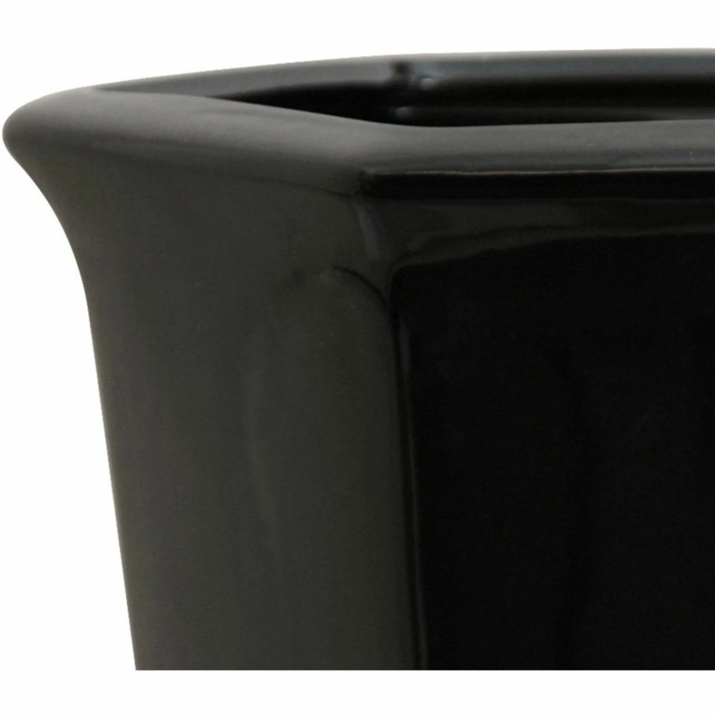 Best Pirce ⌛ Planter Pots Oriental Furniture Solid Black Porcelain Flower Pot ❤️ 2 Best Pirce ⌛ Planter Pots Oriental Furniture Solid Black Porcelain Flower Pot ❤️ - Image 2