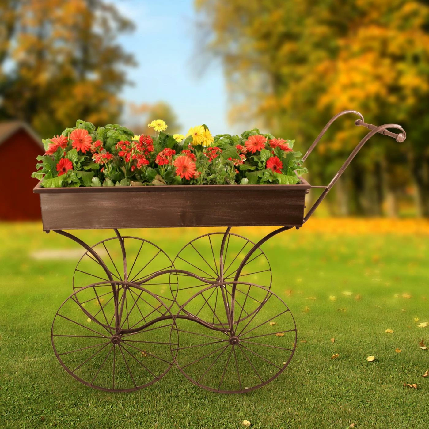 Best Pirce 𧨠Novelty Wald Imports Retro Rolling Display Cart Planter π 2 Best Pirce 𧨠Novelty Wald Imports Retro Rolling Display Cart Planter π - Image 2