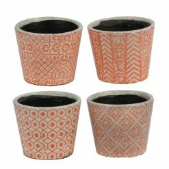 Cheapest 😀 A & B Home Novelty A & B Home Small Orange Planters - Set Of 4 ✨