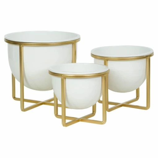 Wholesale 😀 Planter Sets Aspire Home Accents Kendi Mid-Century Modern Planter - Set Of 3 💯 -Garden Planters & Plant Pots Sales Shop masterASP1156