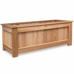 Buy π Planter Boxes All Things Cedar Western Red Cedar Rectangle Planter Box β