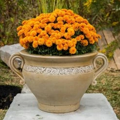 Best Sale 🔔 Athena Garden Classical Urn Planter With Sculpted Handles ✔️