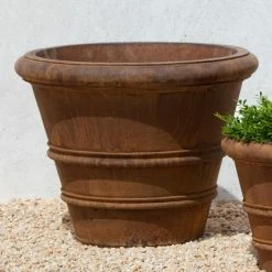 Cheapest 😉 Planter Pots Campania International Classic Rolled Rim Cast Stone Planter - 20.75 In. ⌛
