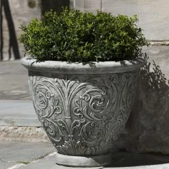 Cheapest ⌛ Planter Pots Campania International Small Arabesque Cast Stone Planter 🛒