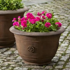 Deals 🎉 Planter Pots Campania International Medium Brenta Cast Stone Planter 🎁
